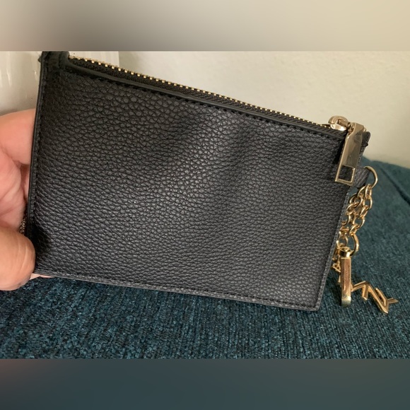 Marc New York KeyChain Wallet, Black Faux Material, Gold Hardware/Branding - Picture 4 of 6